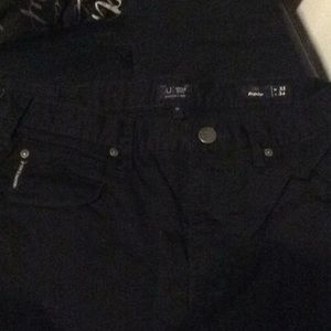 Armani jeans black khakis size 33 length 34